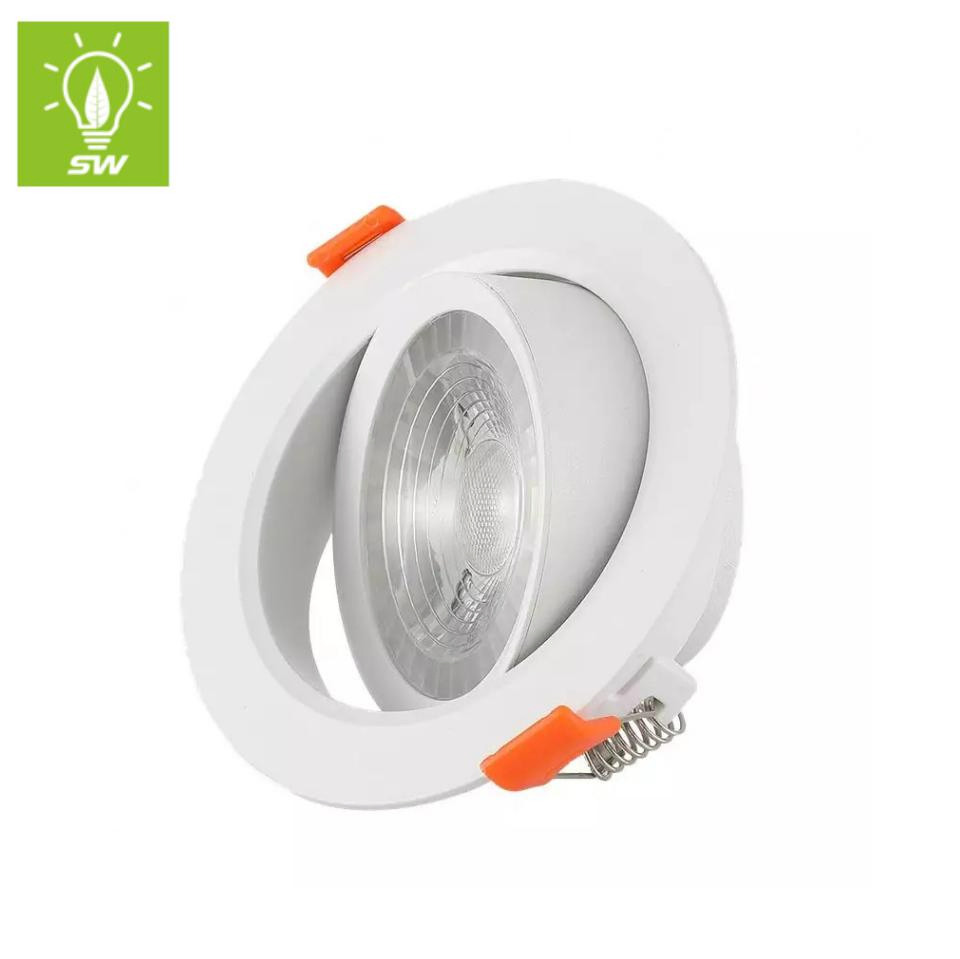 COB Indoor Adjustable Downlight Beam Angle Dimmable Optional Ceiling Recessed Lamp OEM COB LED Spotlight Down Light