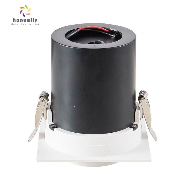 Adjustable 25W Commercial Downlight with White Trim Modern Cob LED Chip Aluminum Body Track Lights