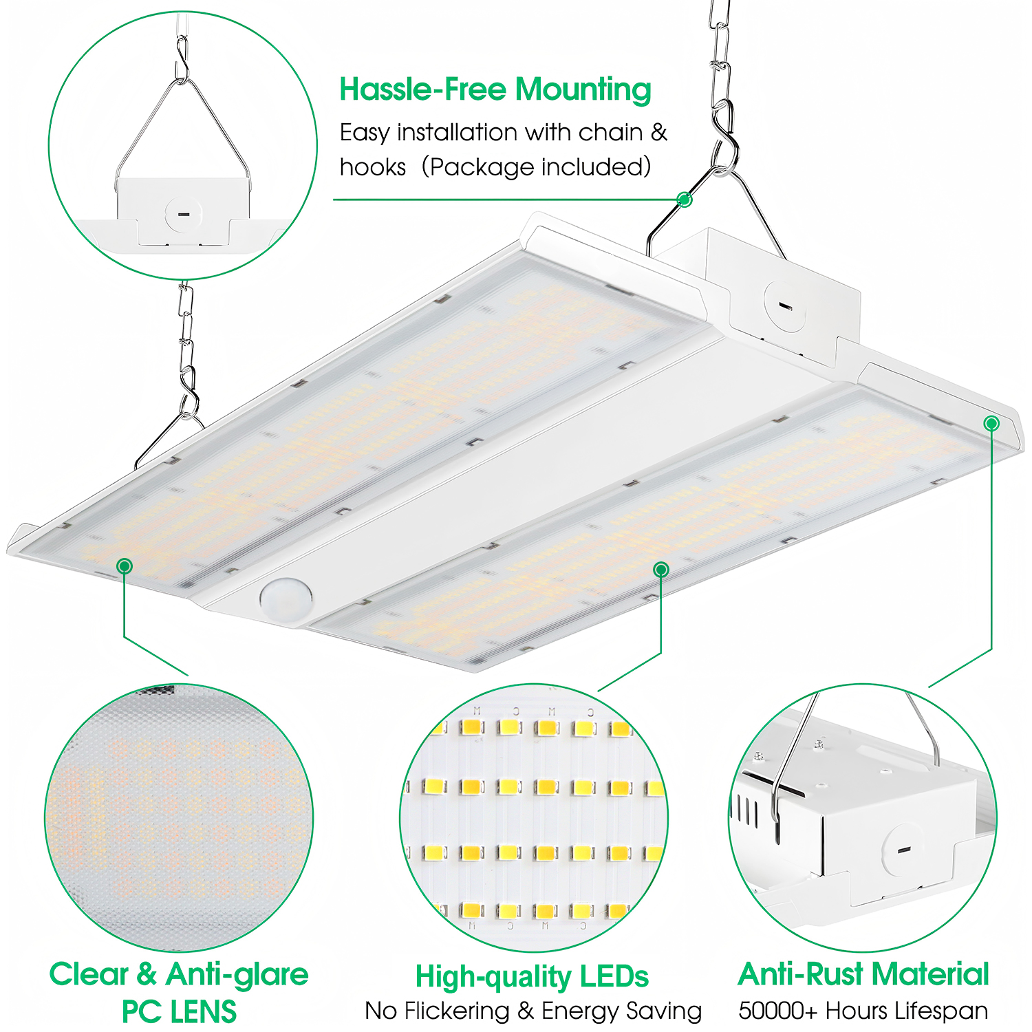 5 Year Warranty Linear High Bay LED Light 300W Led Linear Lights Fixture For Warehouses Aluminum Linear High Bay Lamp
