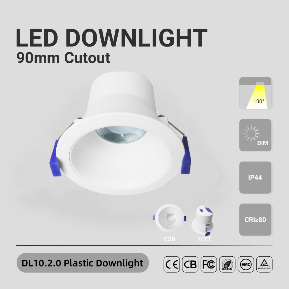 European LED Downlight 12W 3CCT CE IP44 Wtaerfool COB Adjustable Down Light Aluminum Office Home Hotel Lamp Modern Spot Lighting