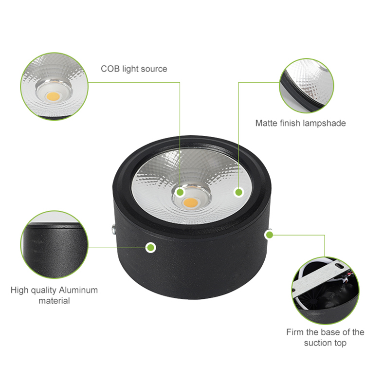 Competitive Price Checkroom Commercial Indoor 7W COB LED Downlight With Driver