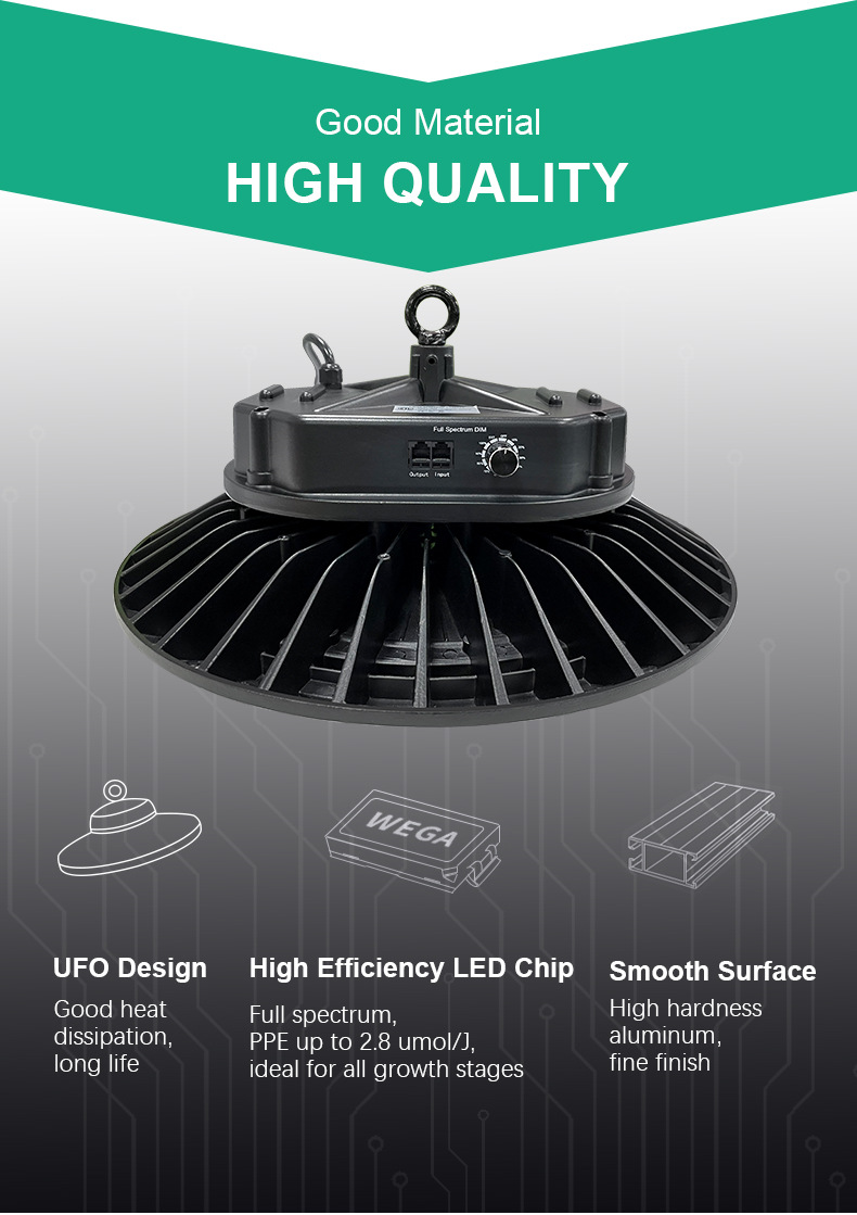 UFO LED Grow Light View 1