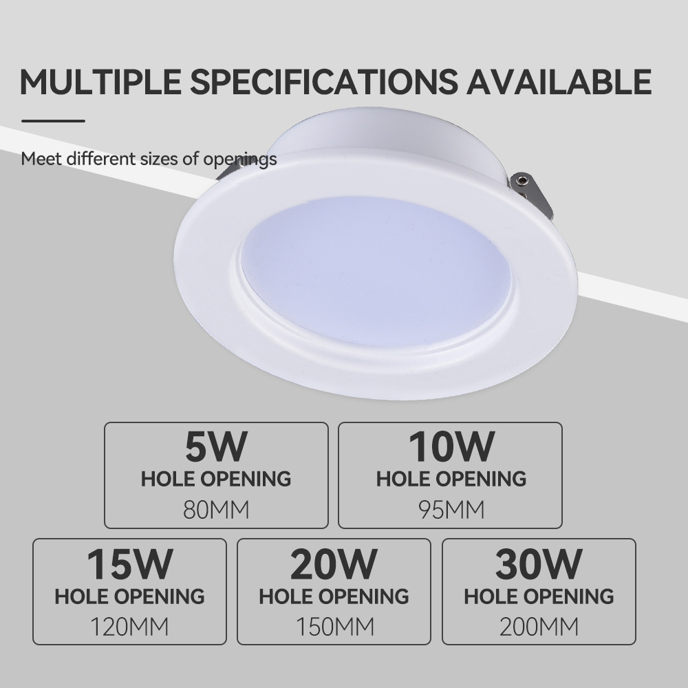 Modern Led Downlight Spotlight Ultra Slim Embedded Anti Glare Easy Installation AC220V 5W 10w 15w 20w 30w COB Ceiling Spotlights