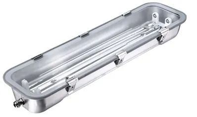 Anti-Explosion Stainless Steel LED Linear Tube Ik10 IP65 Tri-Proof Lighting