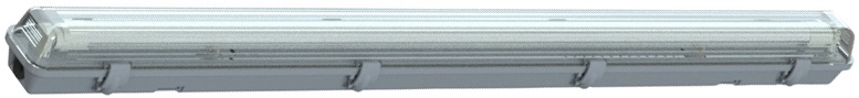 1200mm Emergency Single Tube Fixture View 1