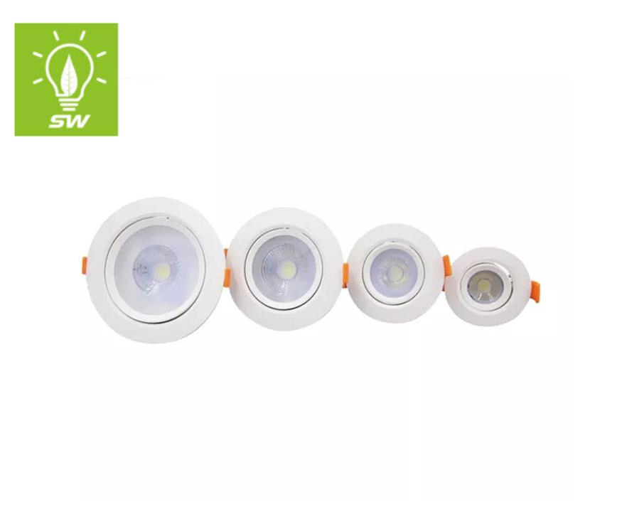 COB Indoor Adjustable Downlight Beam Angle Dimmable Optional Ceiling Recessed Lamp OEM COB LED Spotlight Down Light