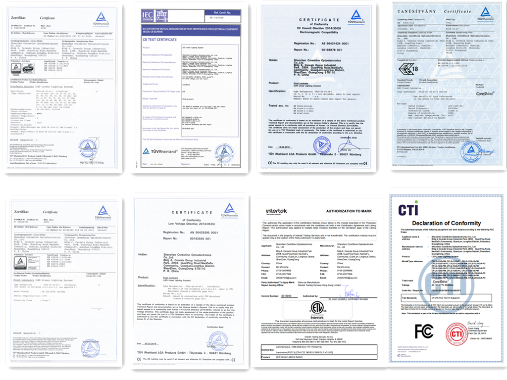 Certification badges