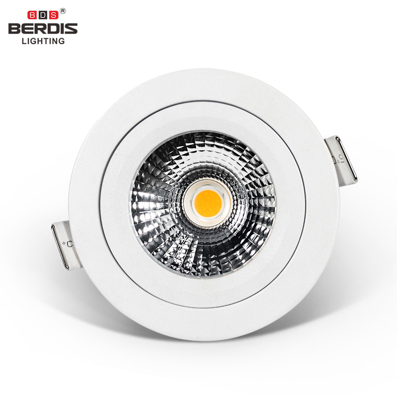 IP65 Adjustable Aluminum Recessed Downlight Tiltable Dimmable Cob Downlight