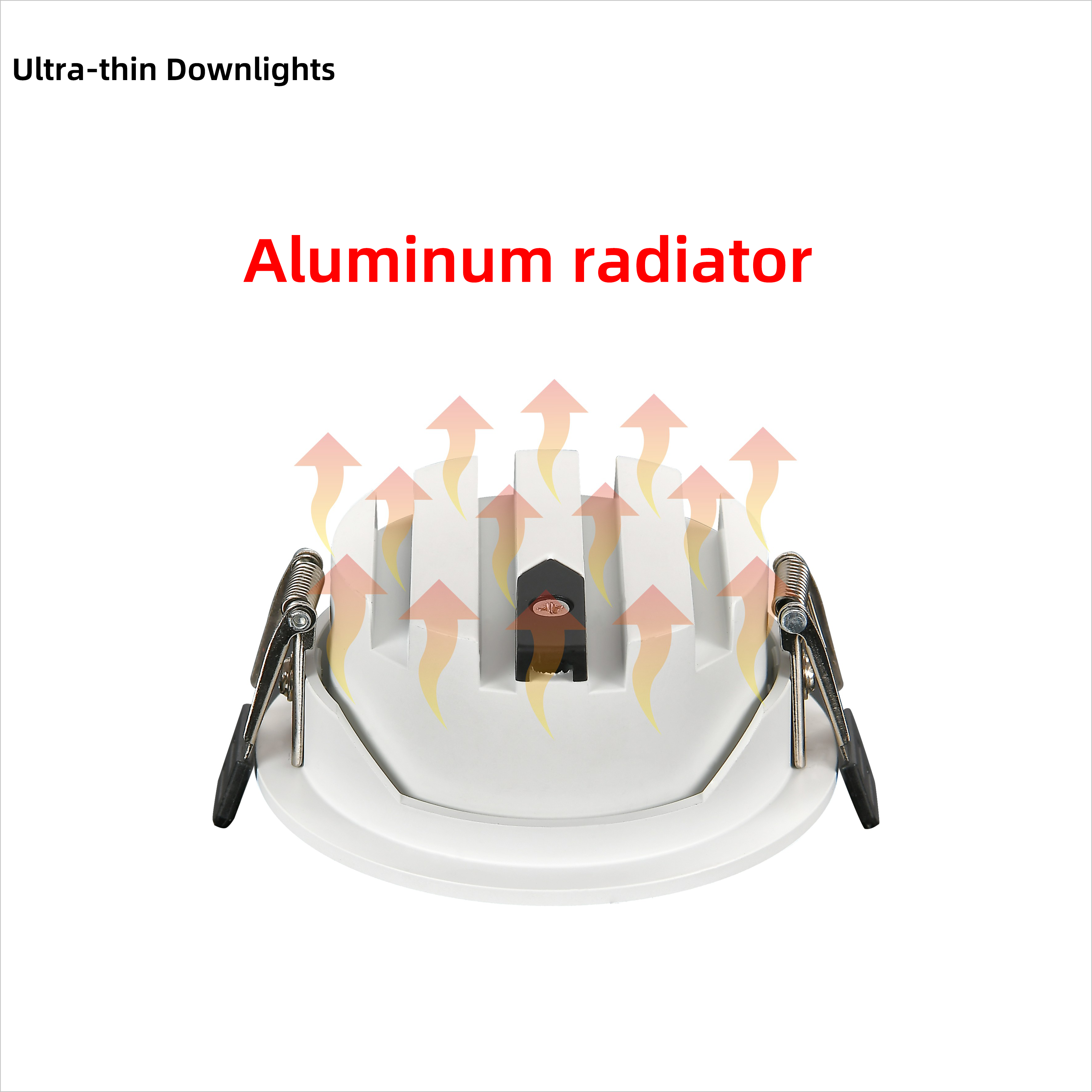 Ultra Slim Durlable LED Lighting Round Recessed Spotlight Downlight for Living Room Kitchen Bedroom