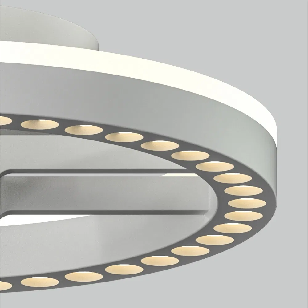 Adjustable Angle Ring Ceiling LED Light with Backlight Zigbee APP Control Smart Dimmable