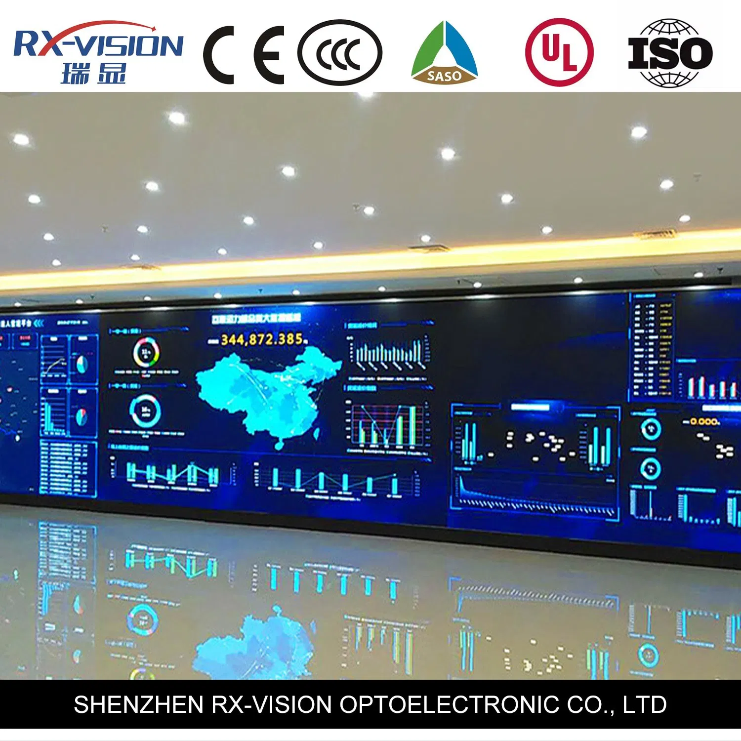 Indoor Ultra Thin Fixed LED Video Wall Panel P1.25 Full Color HD Fine Pixel Pitch LED Display Screen