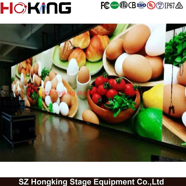 Pantalla LED Interior a Todo Color Señal Gob Hob P1.86 Módulo de Pantalla LED 320X160mm Fundición a Presión 640X480mm Gabinete Hub