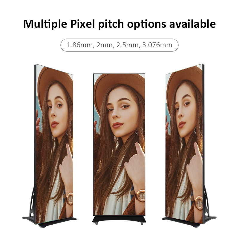 Indoor LED Screen P1.86 P2 P2.5 LED Poster Display Full Color Digital Signage and Display for Shopping Mall LED Poster