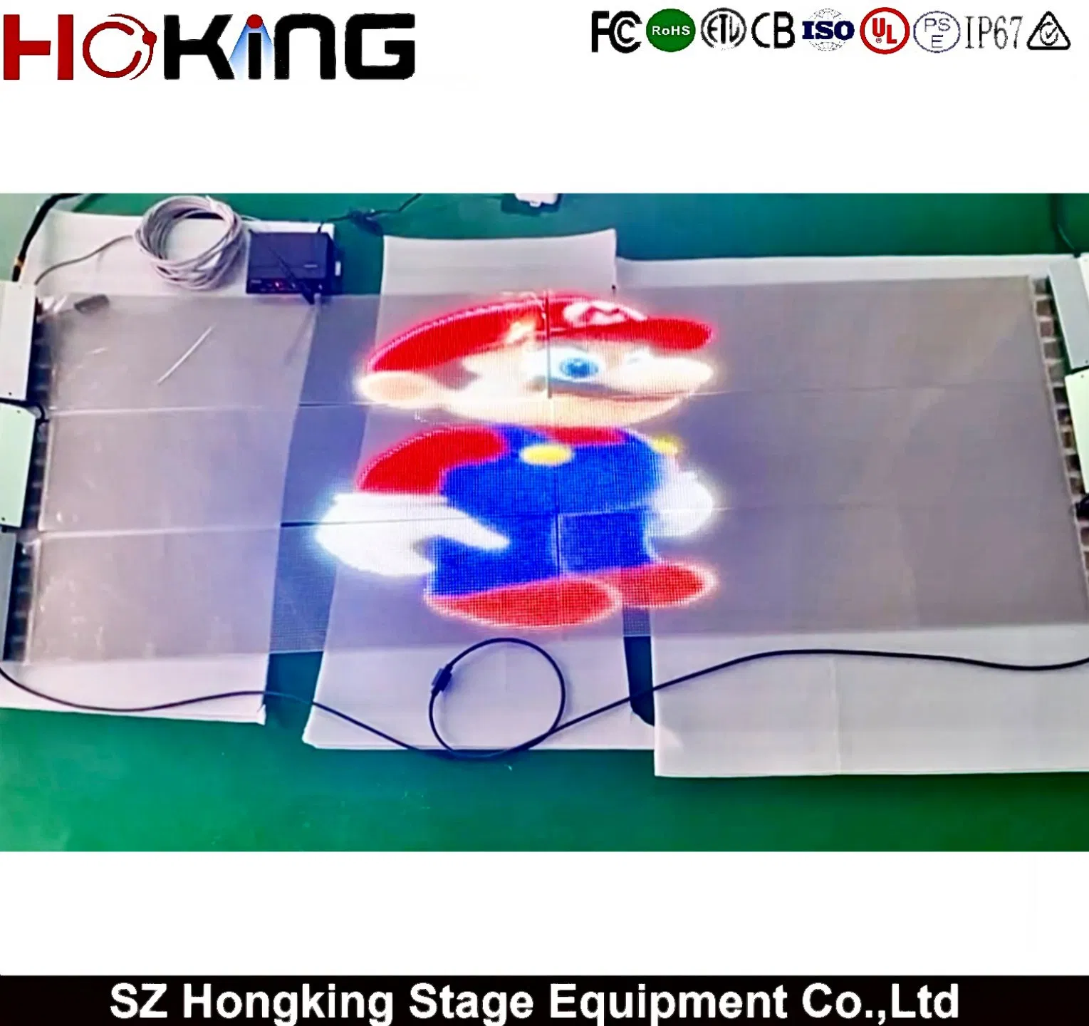 Transparent Indoor High Transmittance Self-Adhesive Advertising Film Screen on Window Glass Crystal Film LED Display Screen