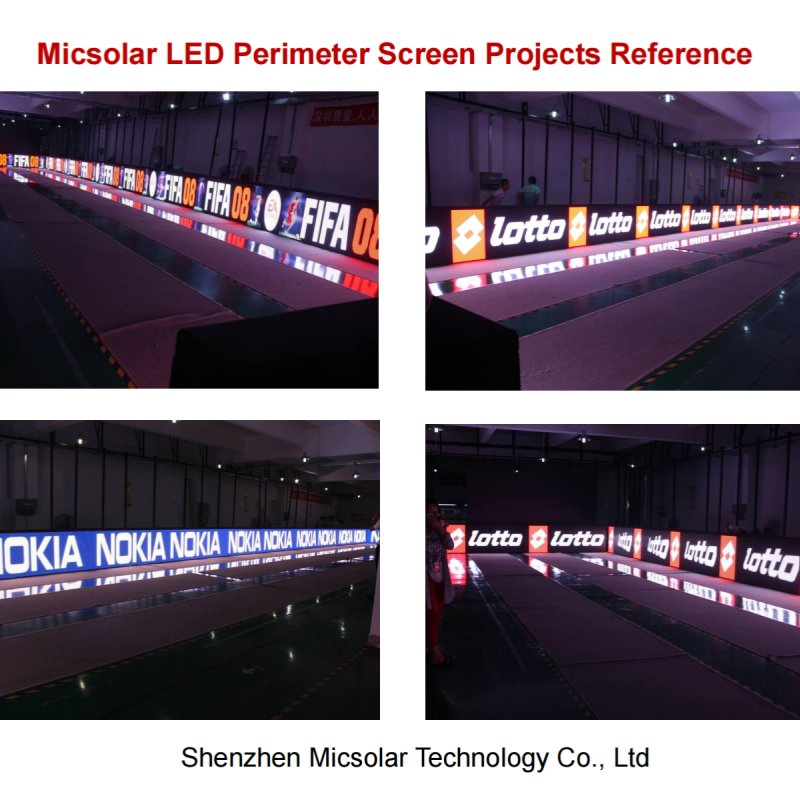 Waterproof Sport Events LED Display P6.67 P8 P10 Giant Advertising Board Stadium Perimeter LED Screen