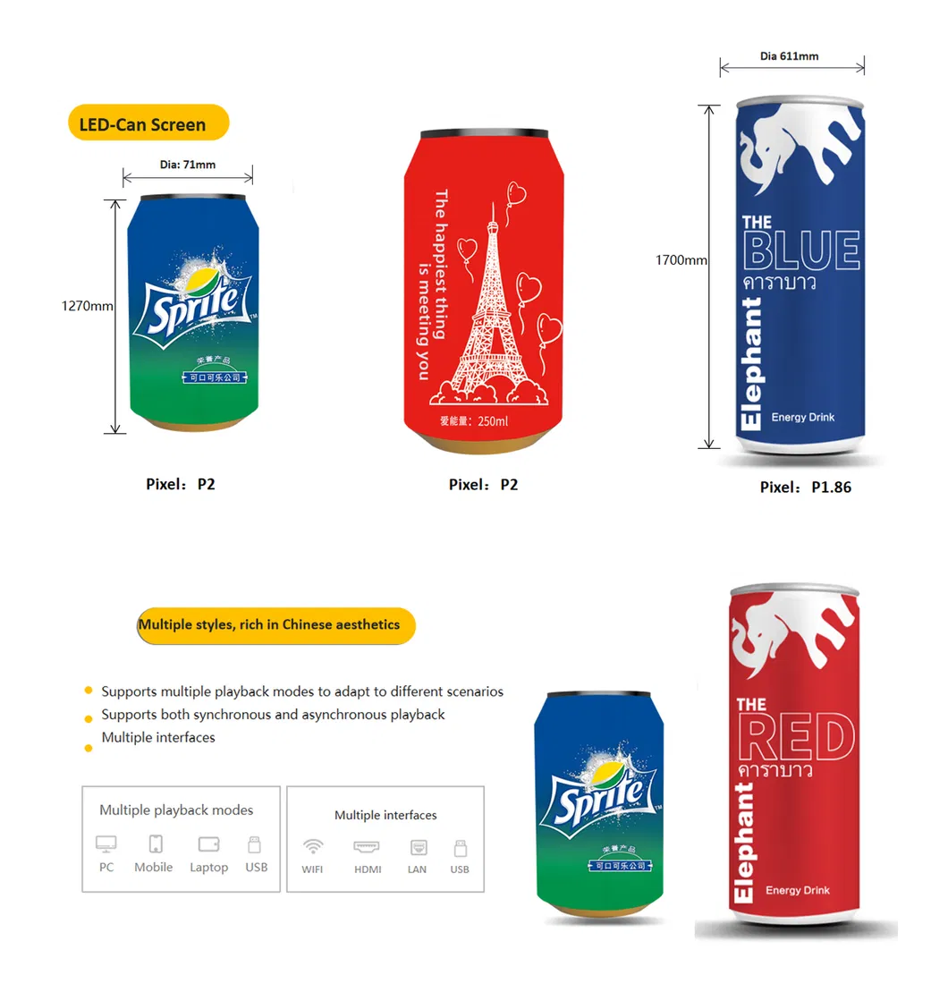 LED Can Shape Display 1