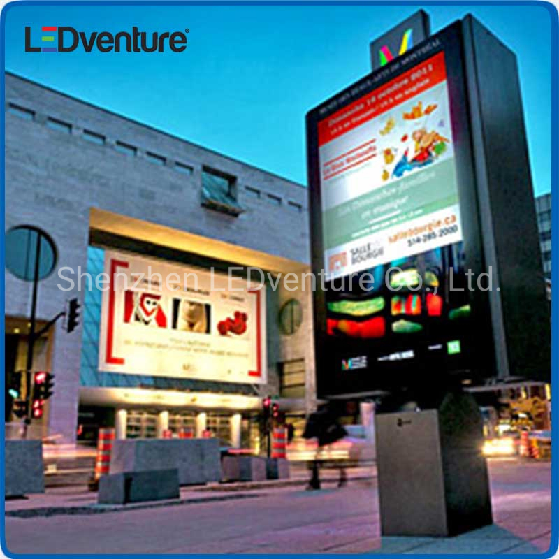Outdoor P6.67 Waterproof P6 576mm LED Billboard Pillar LED Display