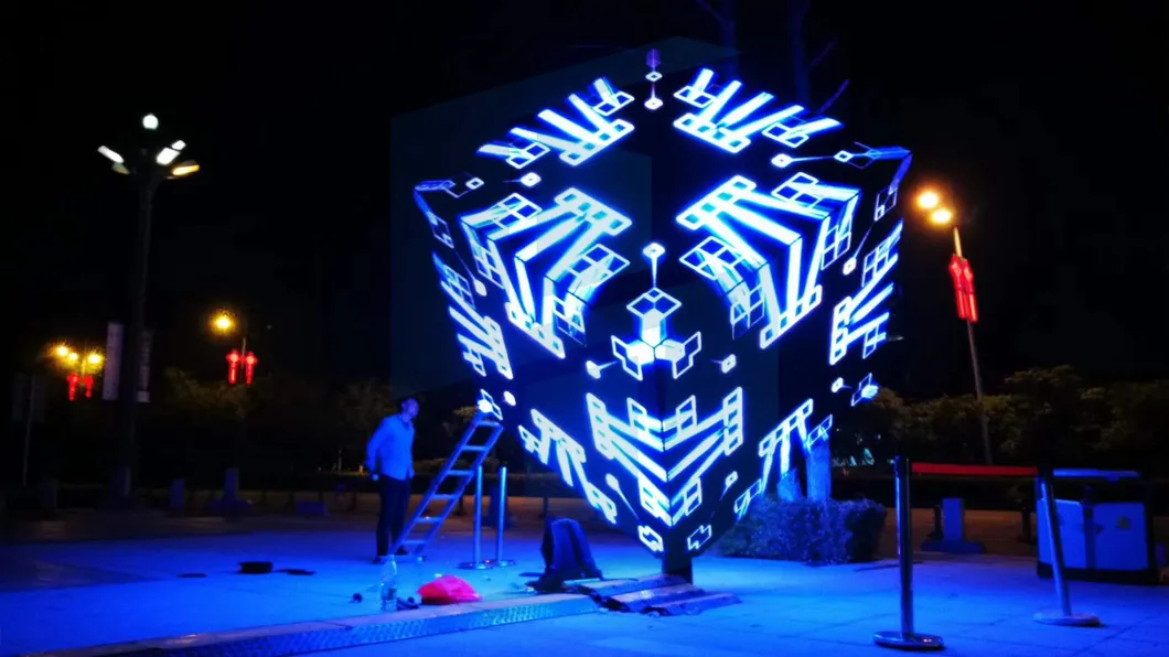 Cylindrical LED Screen