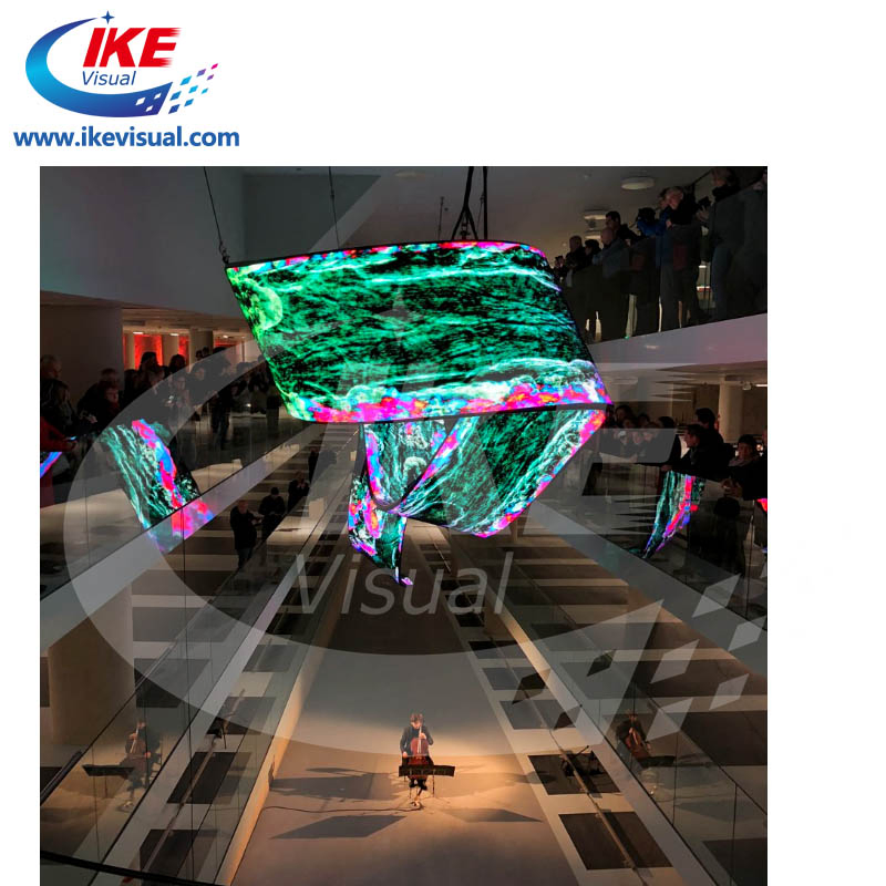 Flexible Cylinder LED Display - Seamless Curved Screen for Pillar Wrapping &amp; Mobile Video Wall
