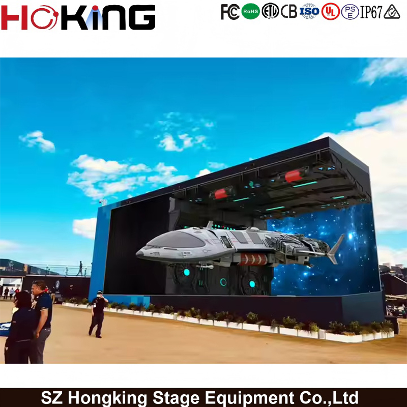 Naked Eye 3D Video Giant LED Billboard Advertising Outdoor LED Display Screen