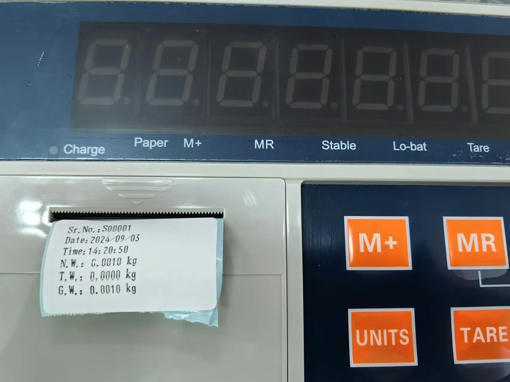 Electronic Barcode Label Printing Weighing Indicator Printer Digital LED Display Transparent Screen