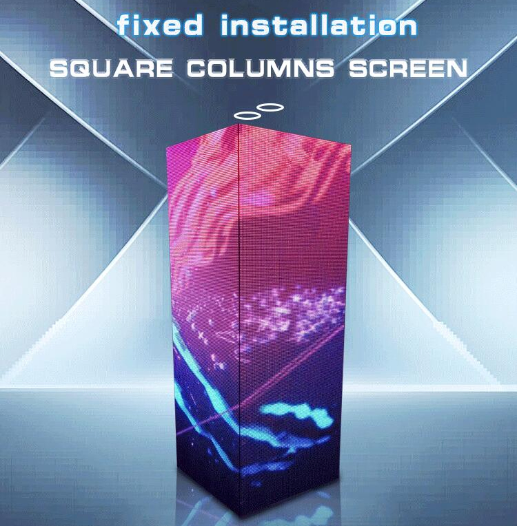 P2.97 Indoor LED Display for Cube Pillar Advertising