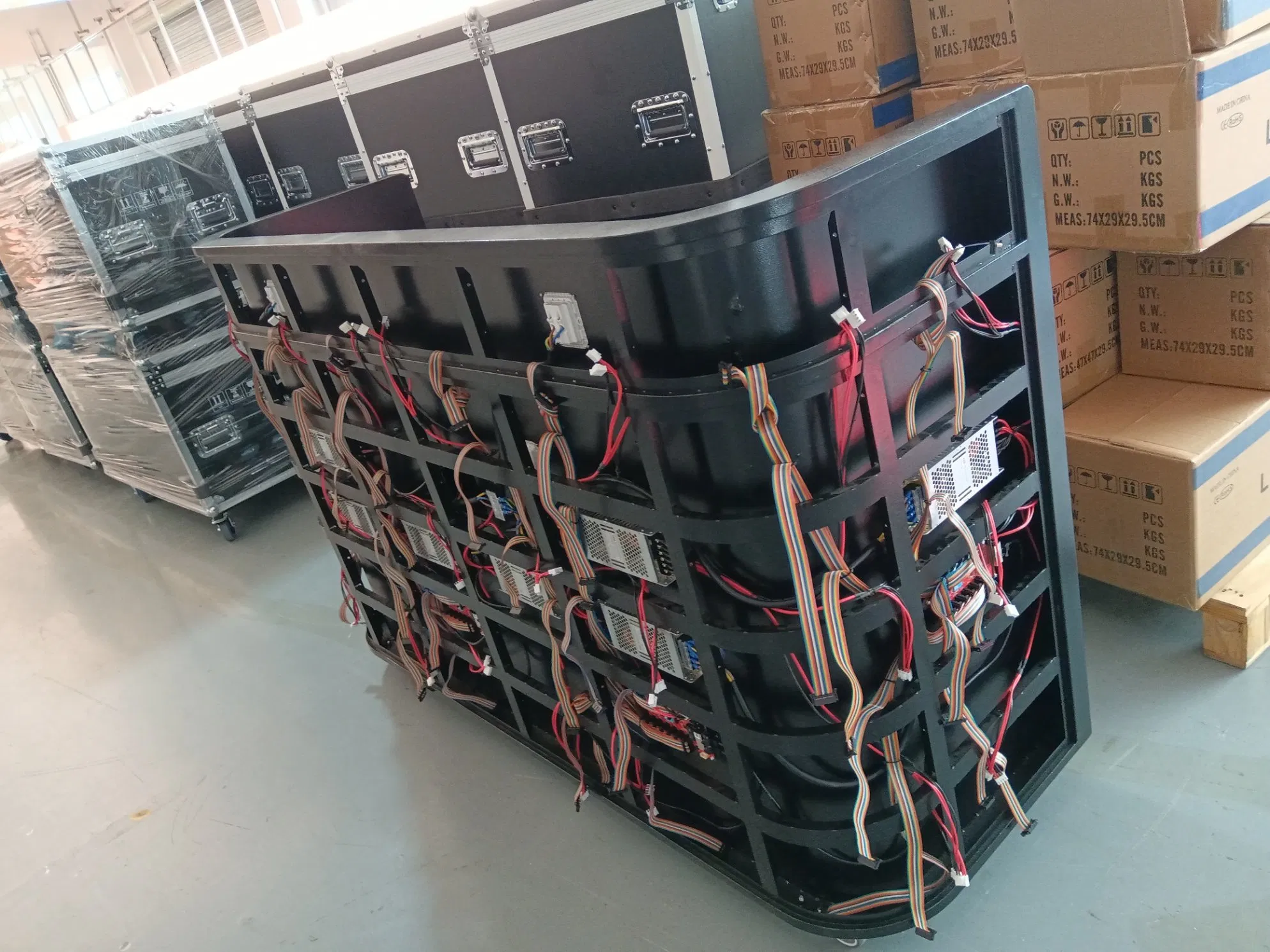 CE FCC Aprobado P2.0 Escritorio de Recepción LED Móvil para Interior