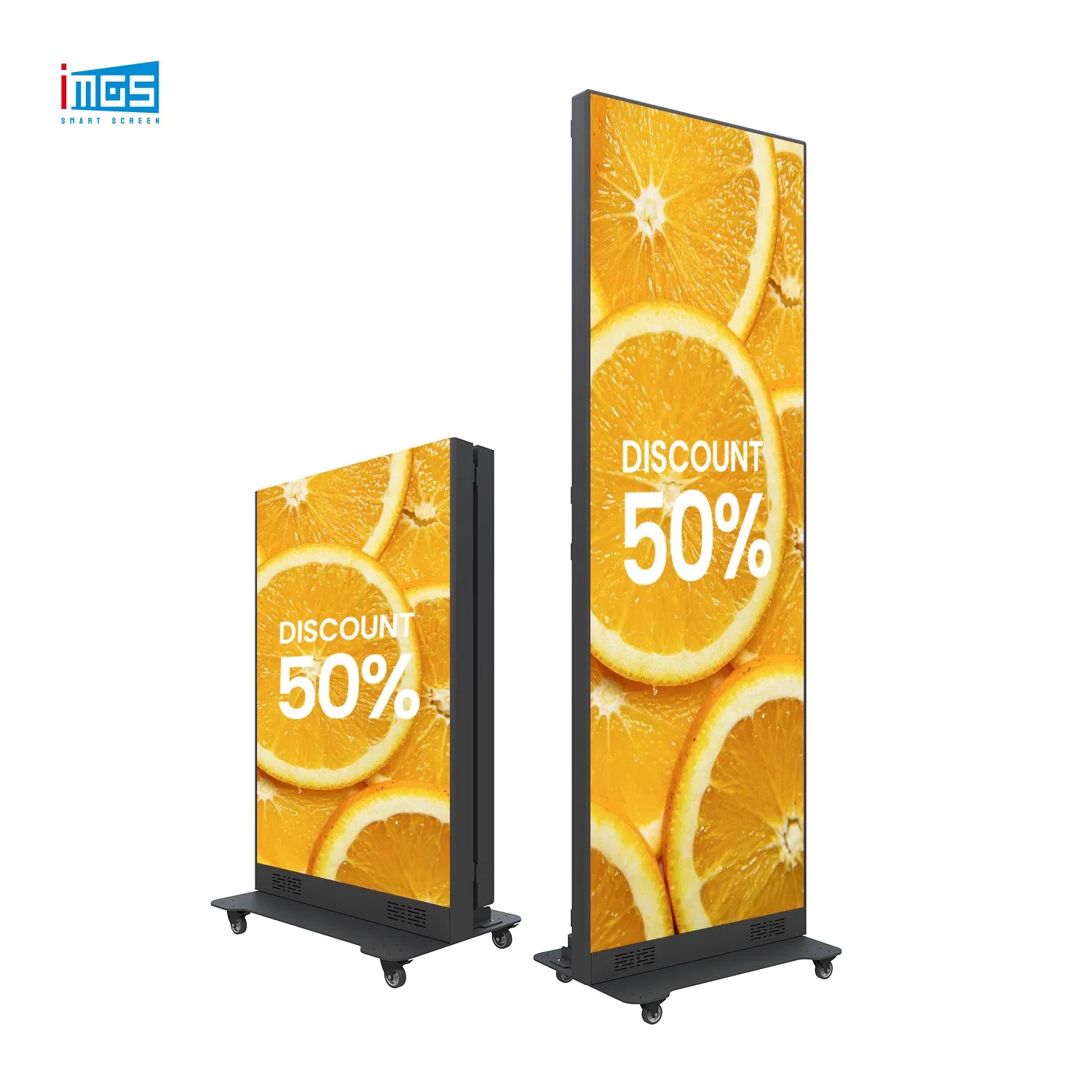P1.53 Interactive LED Poster Screen Full Color High Definition Portable Smart Advertising Display