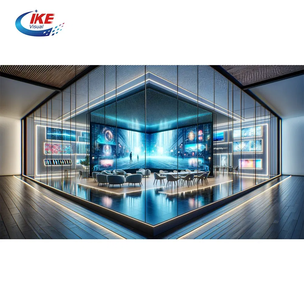 P20 P16 P10 P8 P6 P4 Indoor Outdoor Advertising Screen Transparent Flexible LED Video Wall Window Glass Film Display