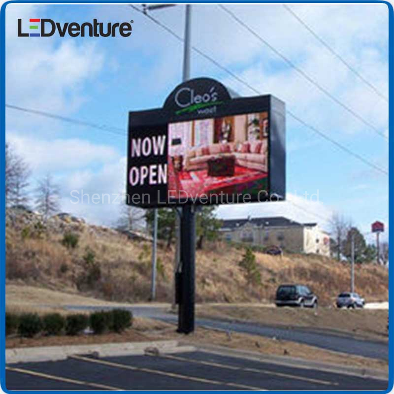 Waterproof P8 Advertising Billboard Outdoor Pillar LED Display
