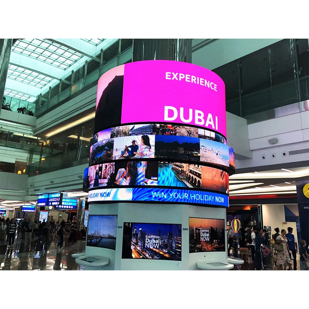 P2.5 Indoor Soft Module Curve LED Display for The Shopping Mall