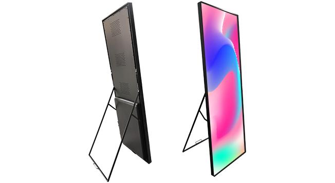 P2.5 HD Indoor Outdoor Floor Standing Portable Digital Signage WiFi 4G USB Video Advertising Poster LED Screen Display for Shop