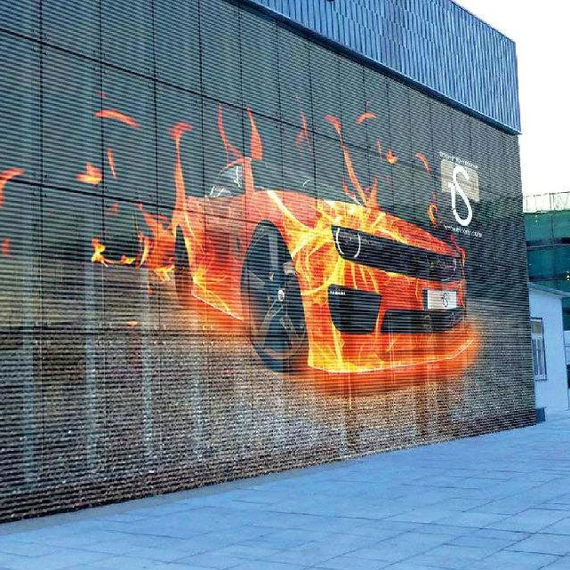 Window Display Amazing Transparent Display for Jewelry Store/for Building/Curtain LED Display