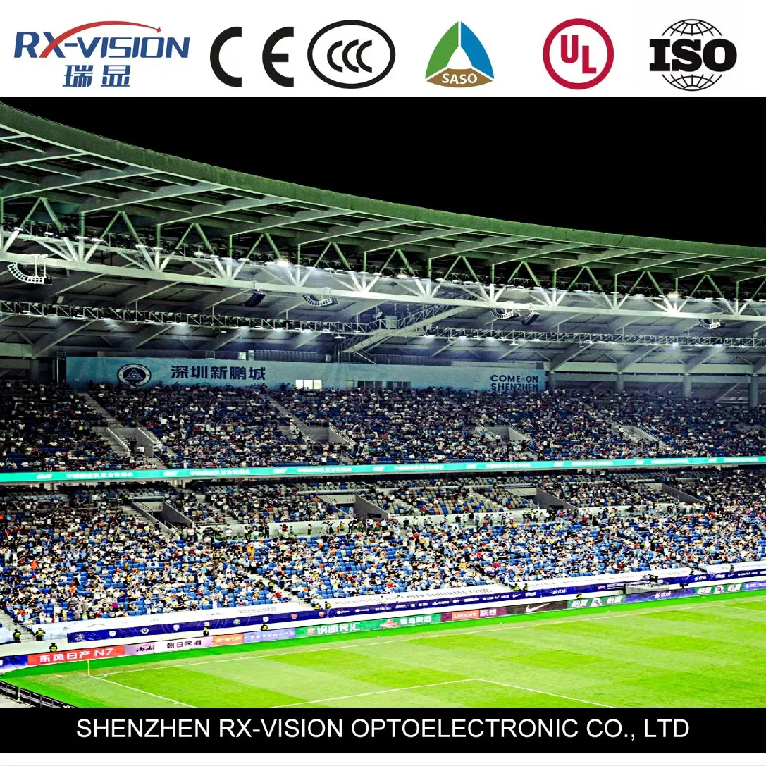 P8.33 P10 Full Color High Brightness Outdoor Sport Football Perimeter LED Display