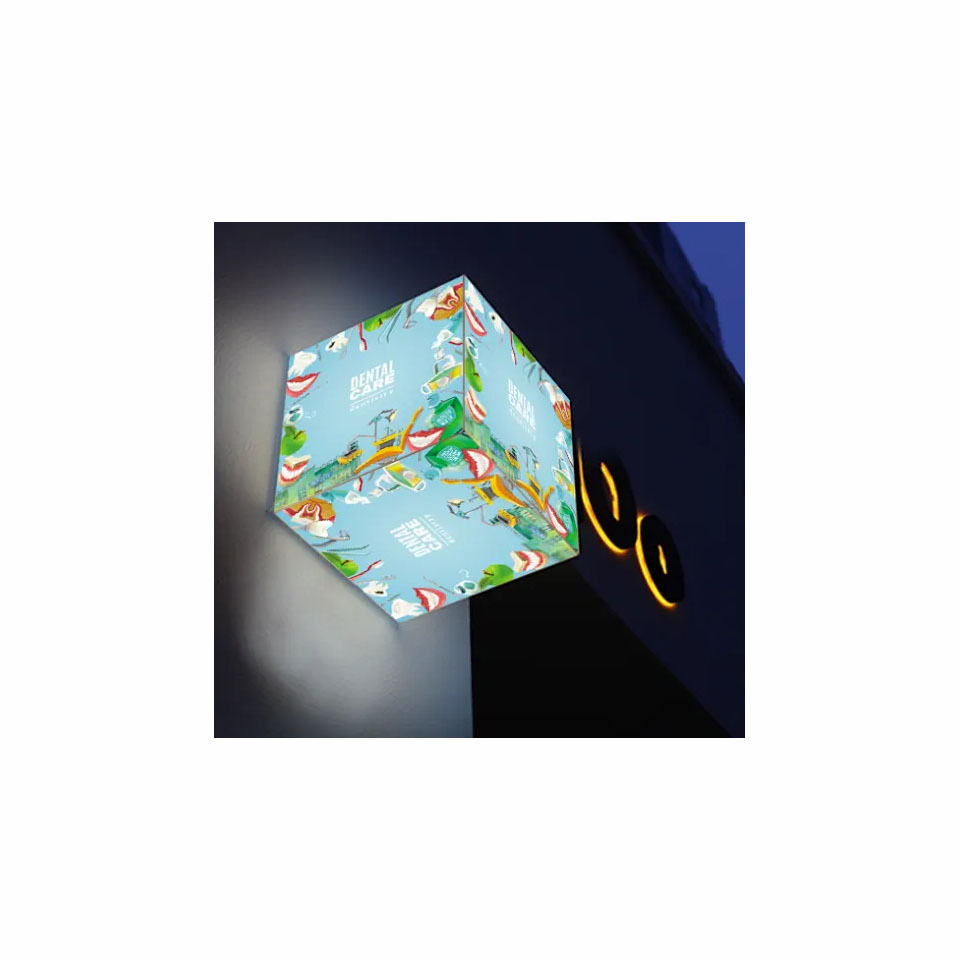 SMD Full Color Right Angle Die Cast Al-Cabinet P2.5 Indoor LED Display for Cube Pillar Advertising