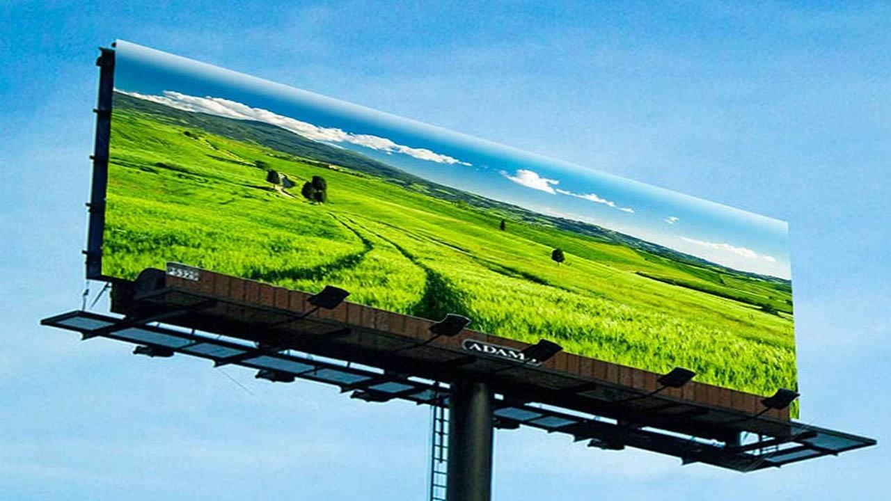 Pillar Digital Advertising Full Color LED Display Video Wall Signage 3D Billboard