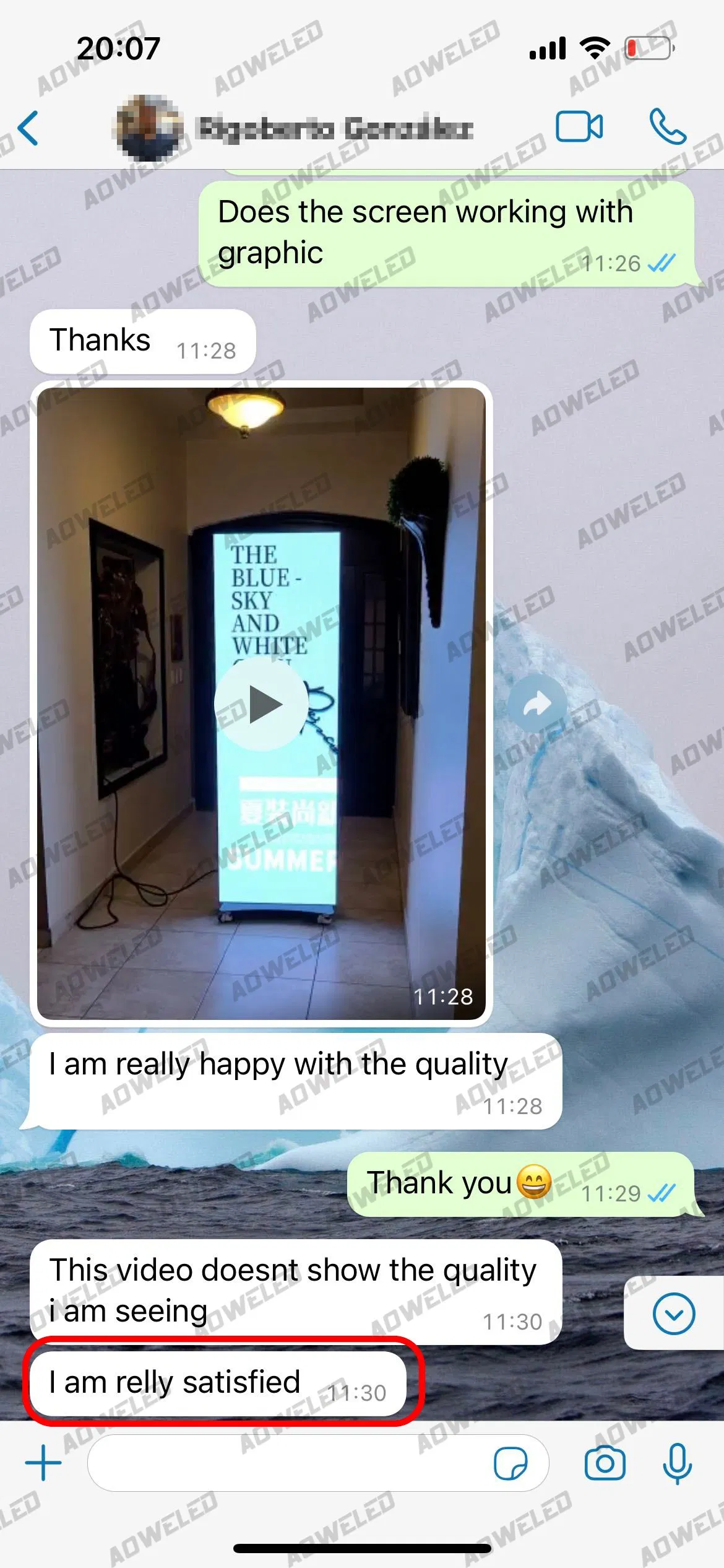 Pantalla de Póster LED Plegable de Aluminio Gob Tech para Interior 1920X640mm