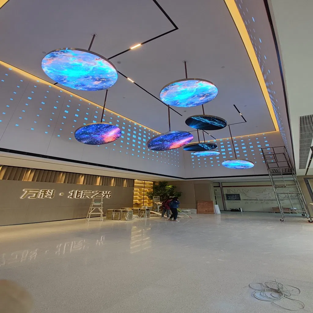 P8 Creative Advertisement Releases a Circular Cube Cylinder Curve RGB Indoor Spherical Circular LED Display