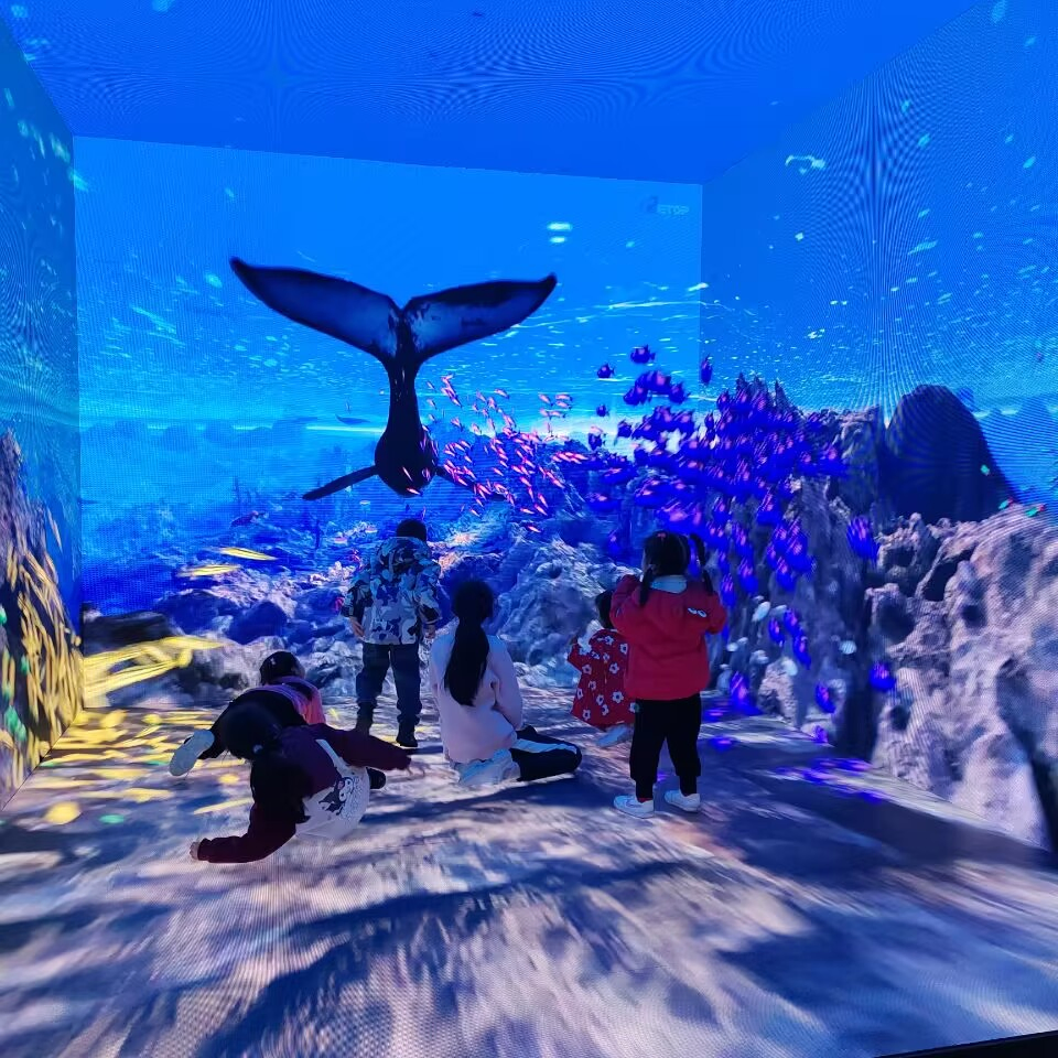 P3.91 Indoor Dance Floor LED Display for Gaming Center Museum