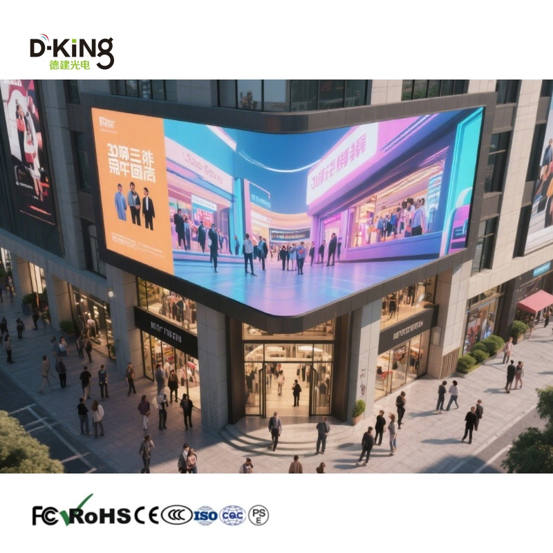 P4.8 P6.25 P7.8 P10 HD Waterproof Naked Eye 3D Commercial Advertising LED Wall Outdoor LED Display