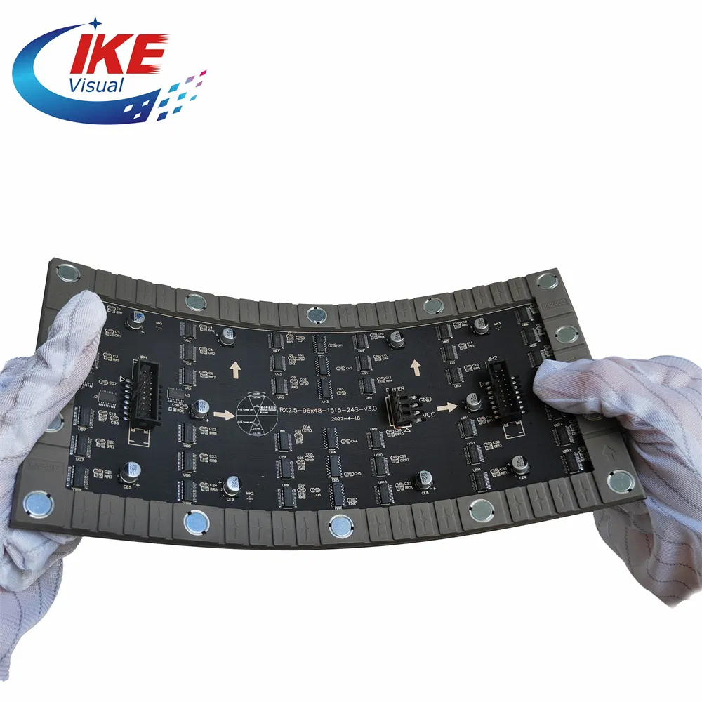 Outdoor Curve Full Color P6 IP65 LED Modules High Refresh Waterproof Fexible LED Modules Screen Display