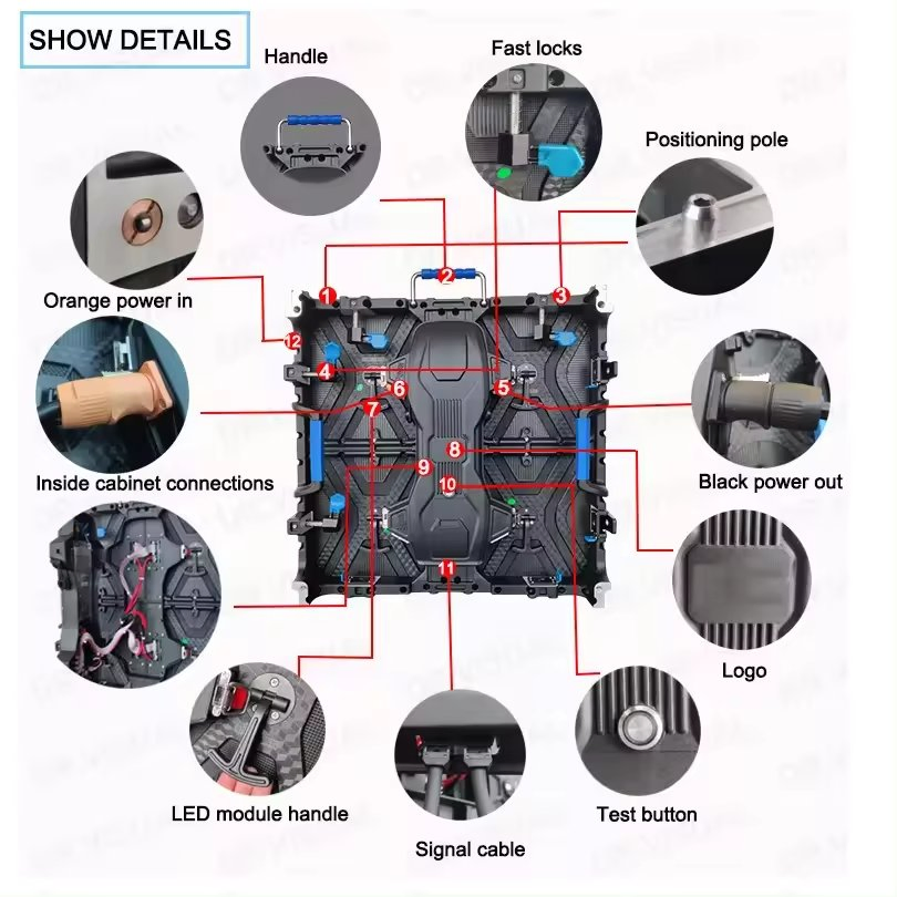 Waterproof LED Video Wall Outdoor Indoor Curve Rental Display Exhibition Stage Screen Panel