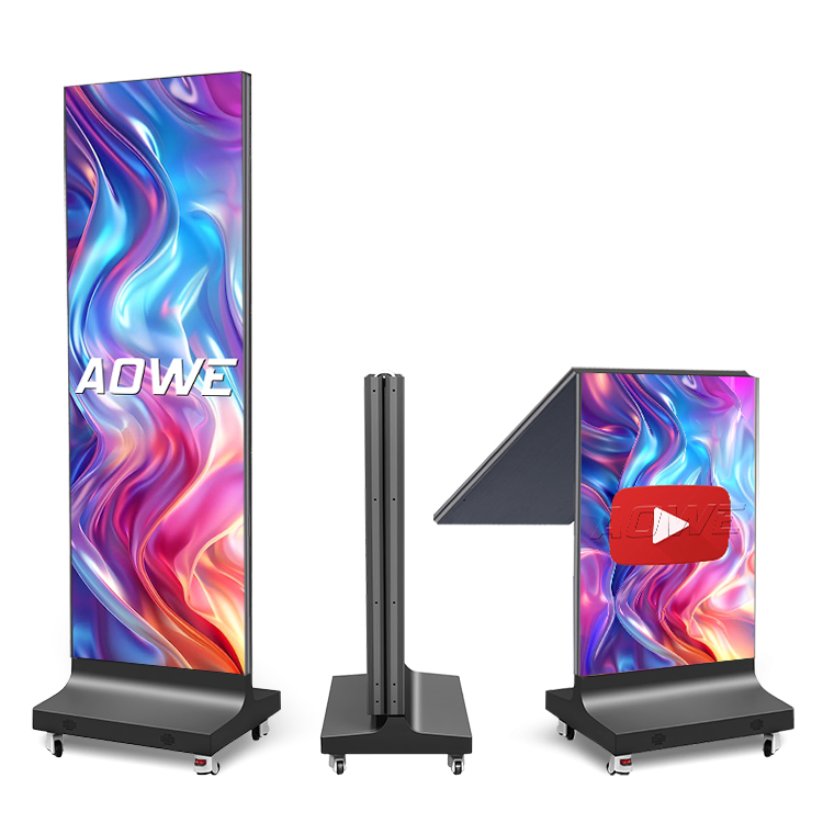 Pantalla de Póster LED Plegable de Aluminio Gob Tech para Interior 1920X640mm