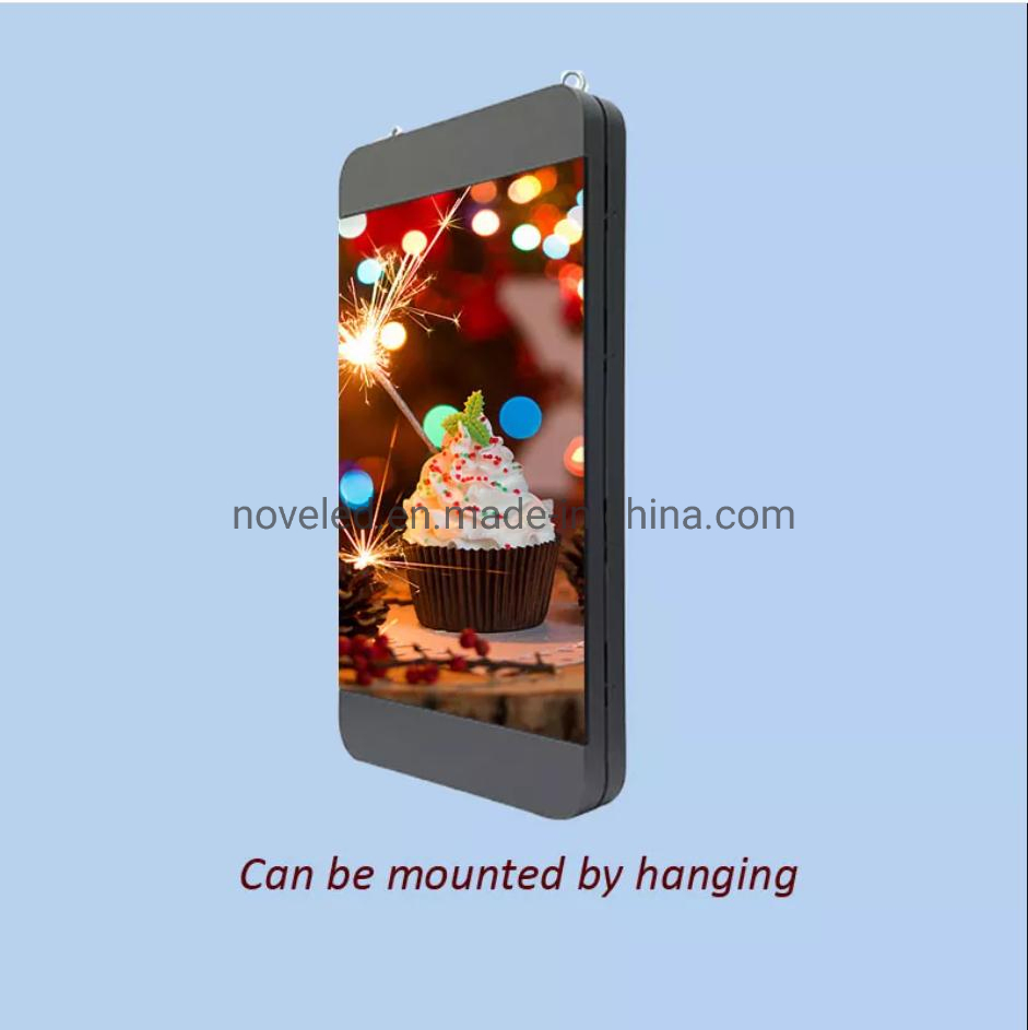 P 4 Outdoor Waterproof Lamppost Road Pillar Digital Signage Sign Street Light Lamp Pole Post LED Display Screen for Advertising