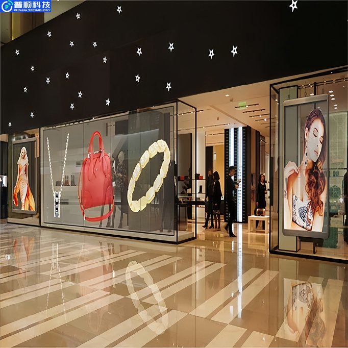 Pushunled Transparent LED Display Indoor P3.91-7.82 Front Service
