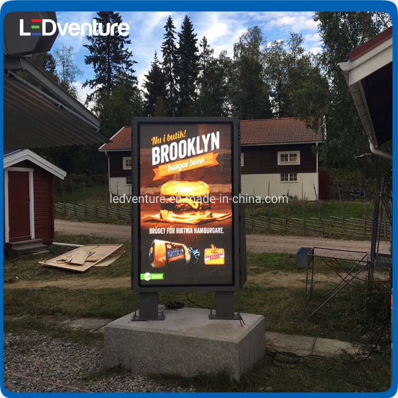 High Brightness P6 Outdoor Fixed Pole Wholesale Pillar LED Display Video