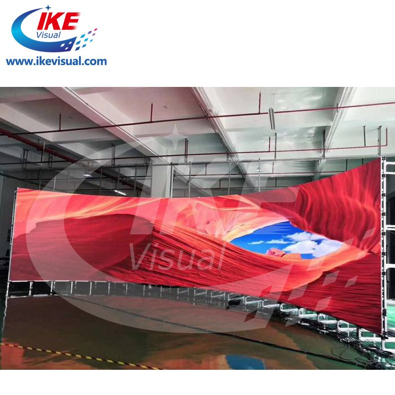 LED Digital Display with Flexible Curved Cylinder Pillar Circle Shape Digital Display in China
