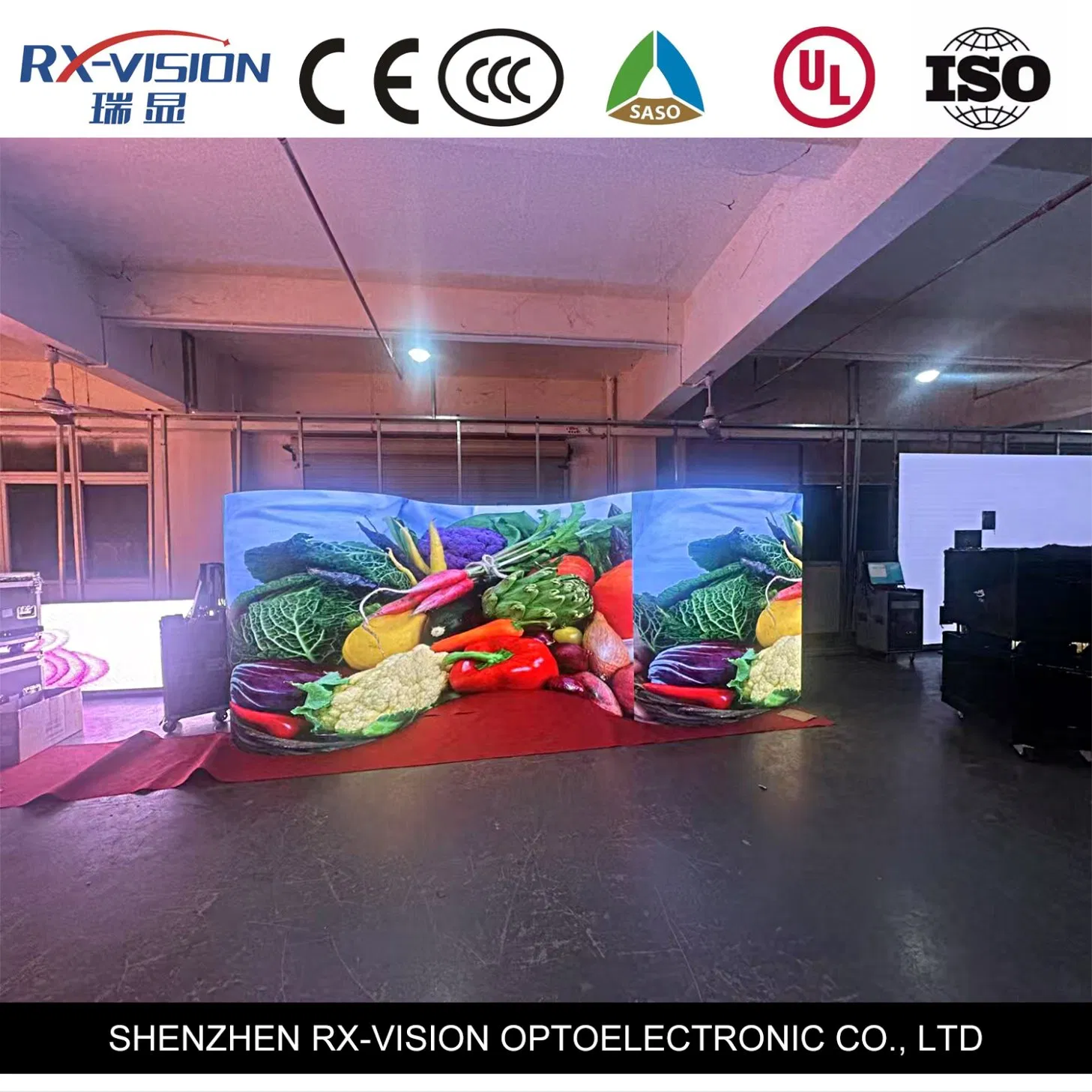 Indoor P1.57 Full Color LED Display Flexible Curve LED Display Screen