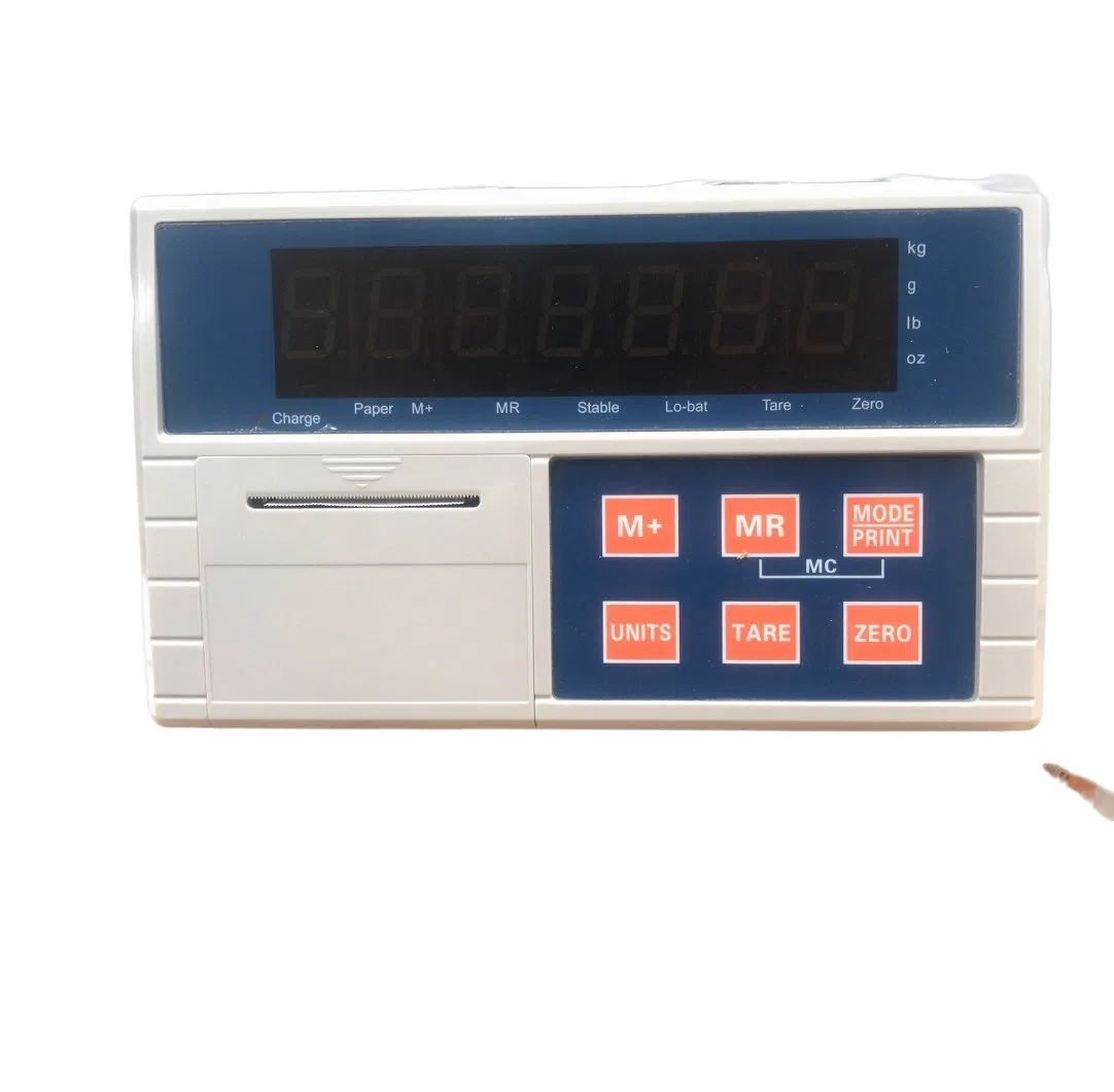 Electronic Barcode Label Printing Weighing Indicator Printer Digital LED Display Transparent Screen
