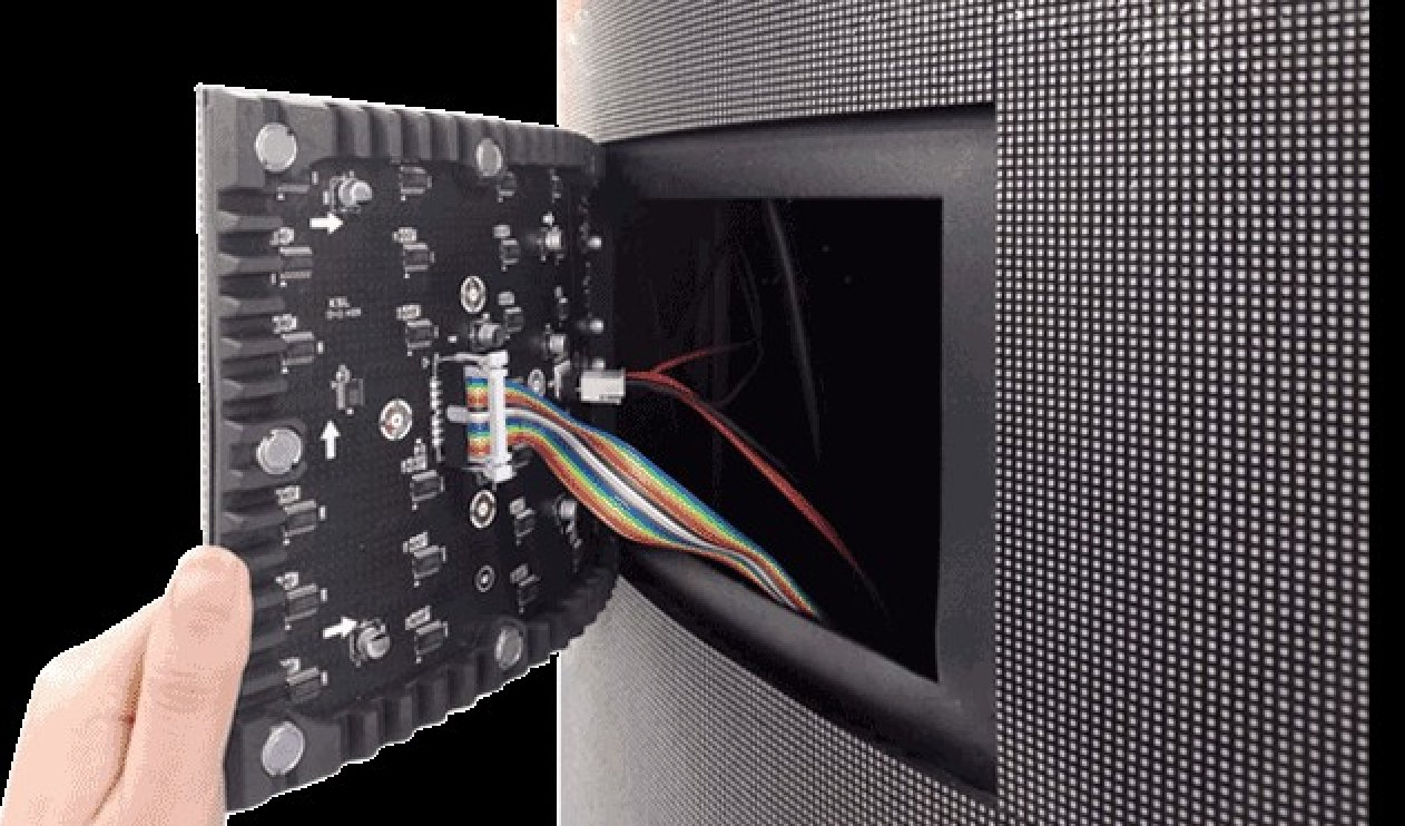 P3 Indoor Cylindrical Curved Flexible Pillar Column LED Billboard Display Videoscreen for Advertising